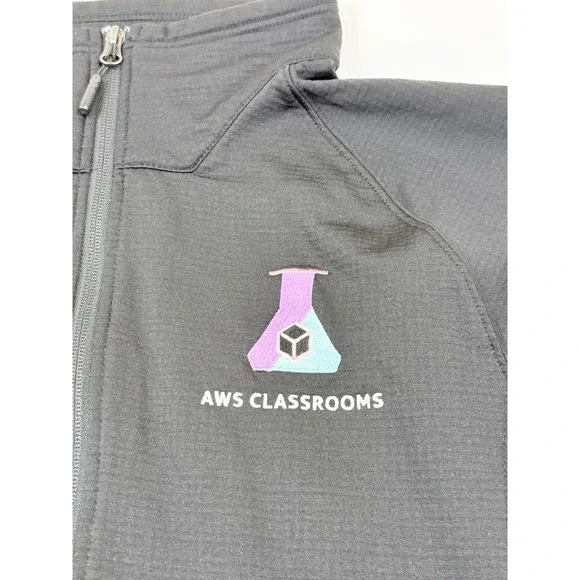 The North Face Mens AWS Classrooms Quarter Zip Fleece Pullover Black Medium - Picture 4 of 13